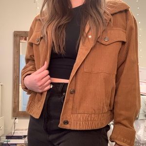 Corduroy Cropped Jacket